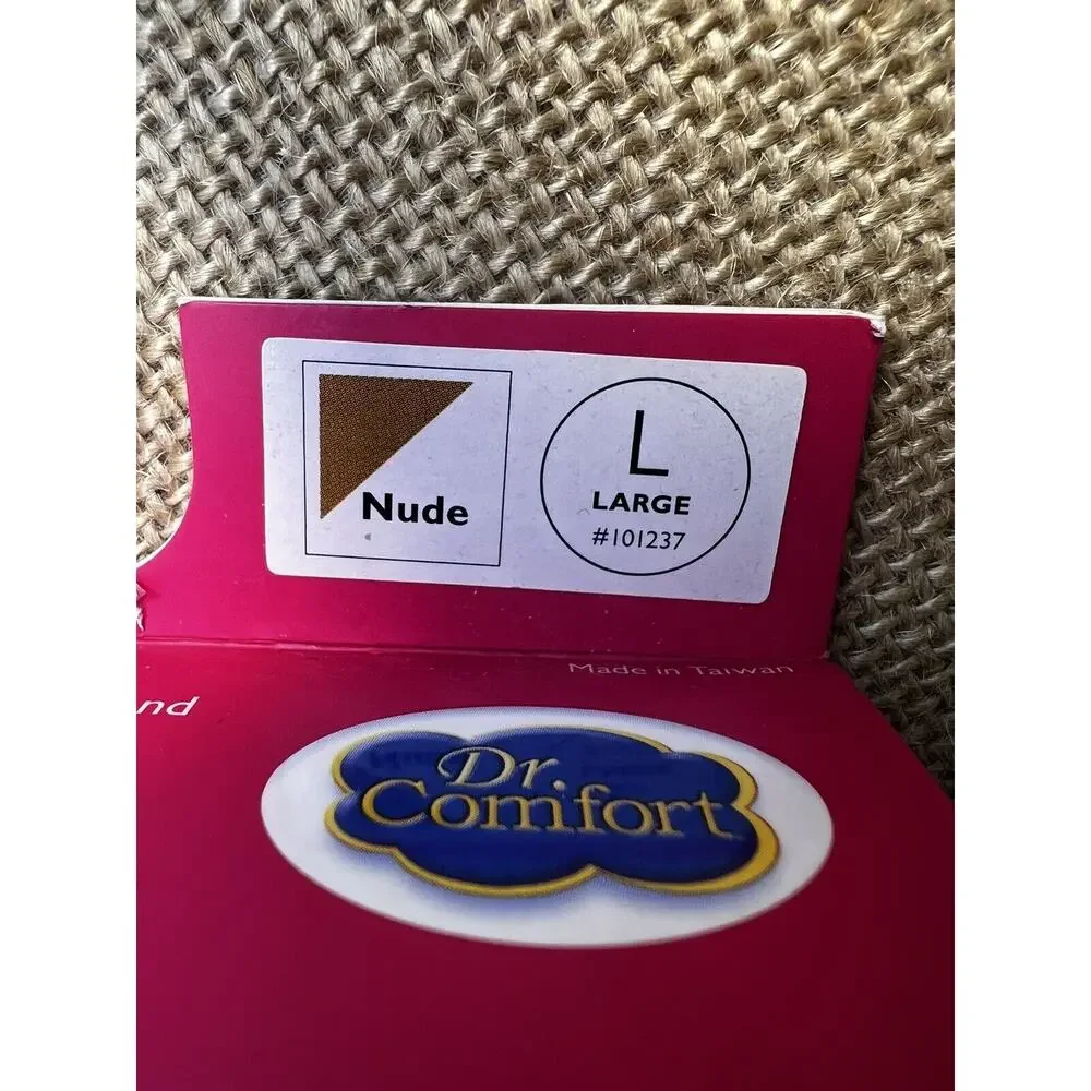 Dr. Comfort Shape to Fit Compression Hosiery-Size Large -Nude - 15-20 mmHg